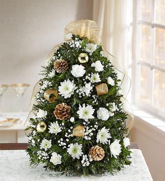 Glistening Gold&trade; Holiday Flower Tree&reg;