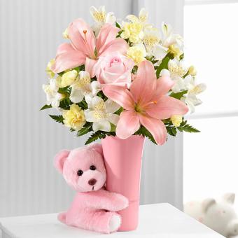The Baby Girl Big Hug&reg; Bouquet