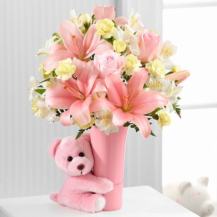 The Baby Girl Big Hug&reg; Bouquet