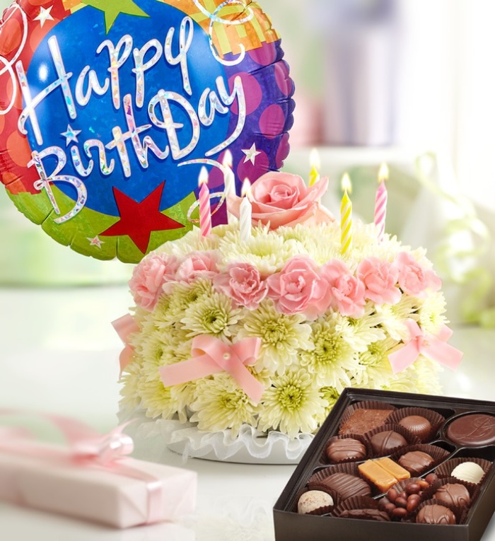 Birthday Flower Cake&reg; Pastel