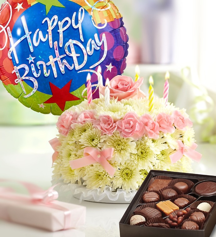 Birthday Flower Cake&reg; Pastel
