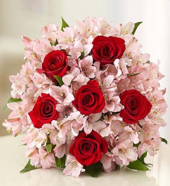 True Love Rose &amp; Peruvian Lily Bouquet