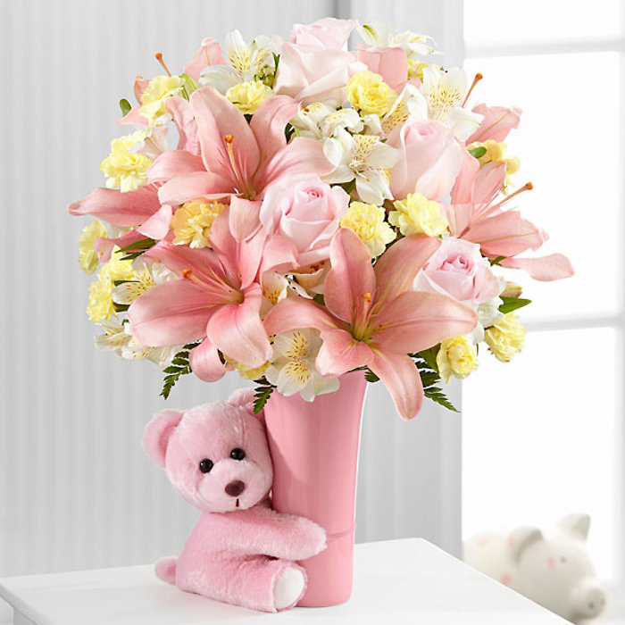 The Baby Girl Big Hug&reg; Bouquet