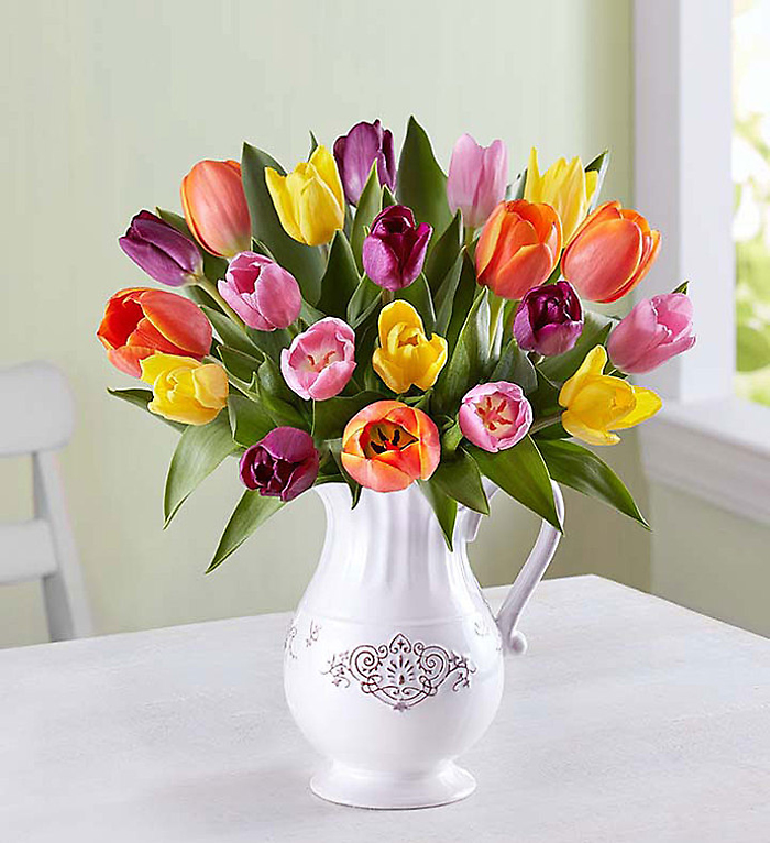 Fresh Spring Tulip Pitcher