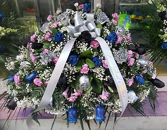 Dazzling Remembrance Casket Spray