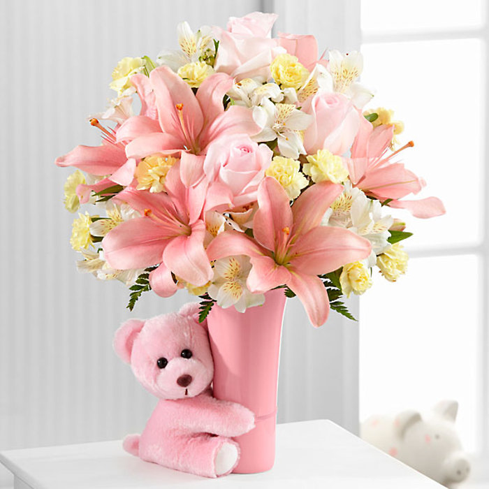 The Baby Girl Big Hug&reg; Bouquet